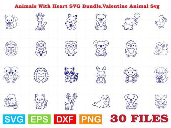 Animals with Heart SVG: A Versatile Graphics Craft