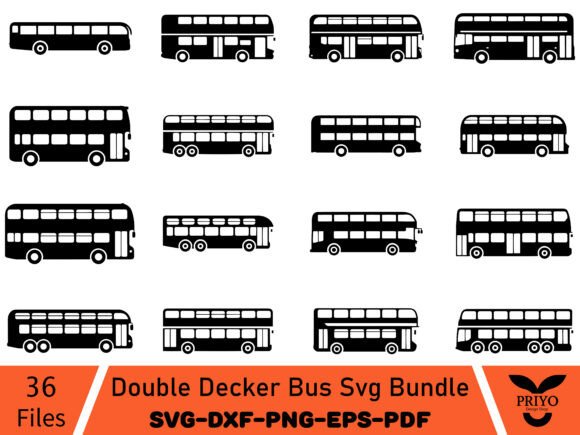 Double Decker Bus Svg Bundle: A Versatile Graphics Asset for Crafts
