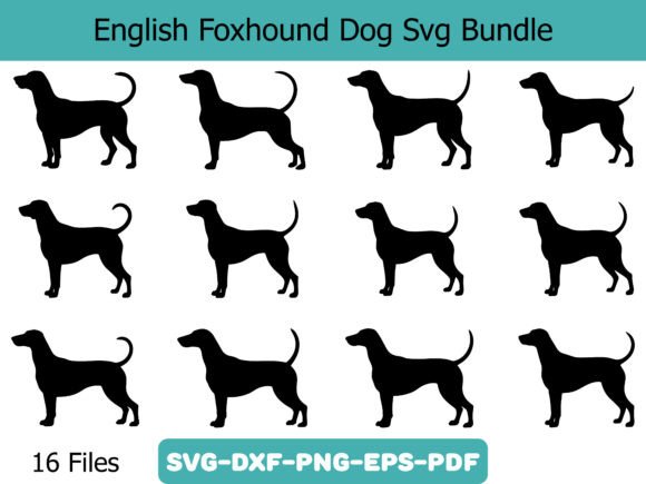 English Foxhound Dog Svg Bundle: A Versatile Graphics Asset