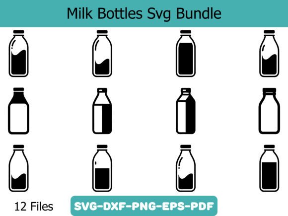 Explore Milk Bottles Svg Bundle for Creative Crafts