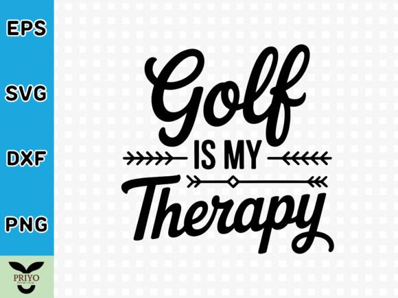 Golf is My Therapy SVG: A Versatile Graphics Asset for Crafts
