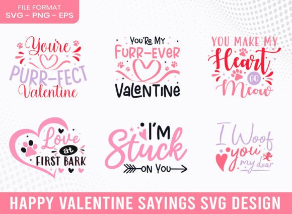 Happy Valentines Day Pet Lover SVG for Graphics and Crafts