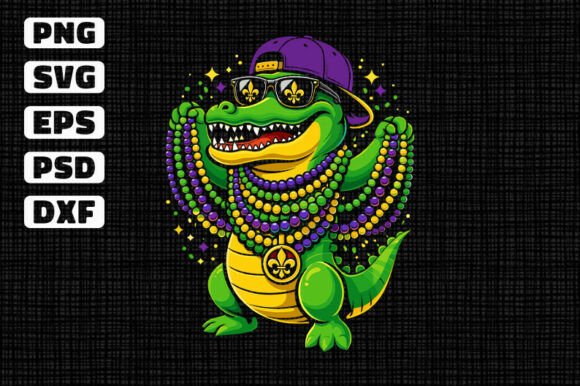 Mardi Gras Alligator SVG: A Versatile Graphic for Crafts