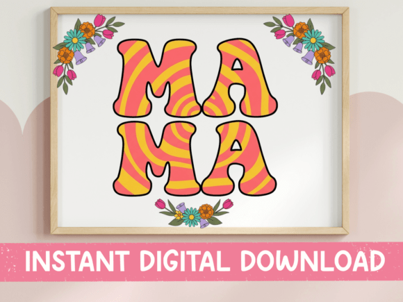 Review: Mama Retro Stripe SVG PNG for Crafts and Graphics